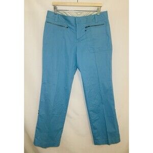 Athleta‎ Convertible Outdoor Hiking Pants Aqua Blue Pockets Women's 14